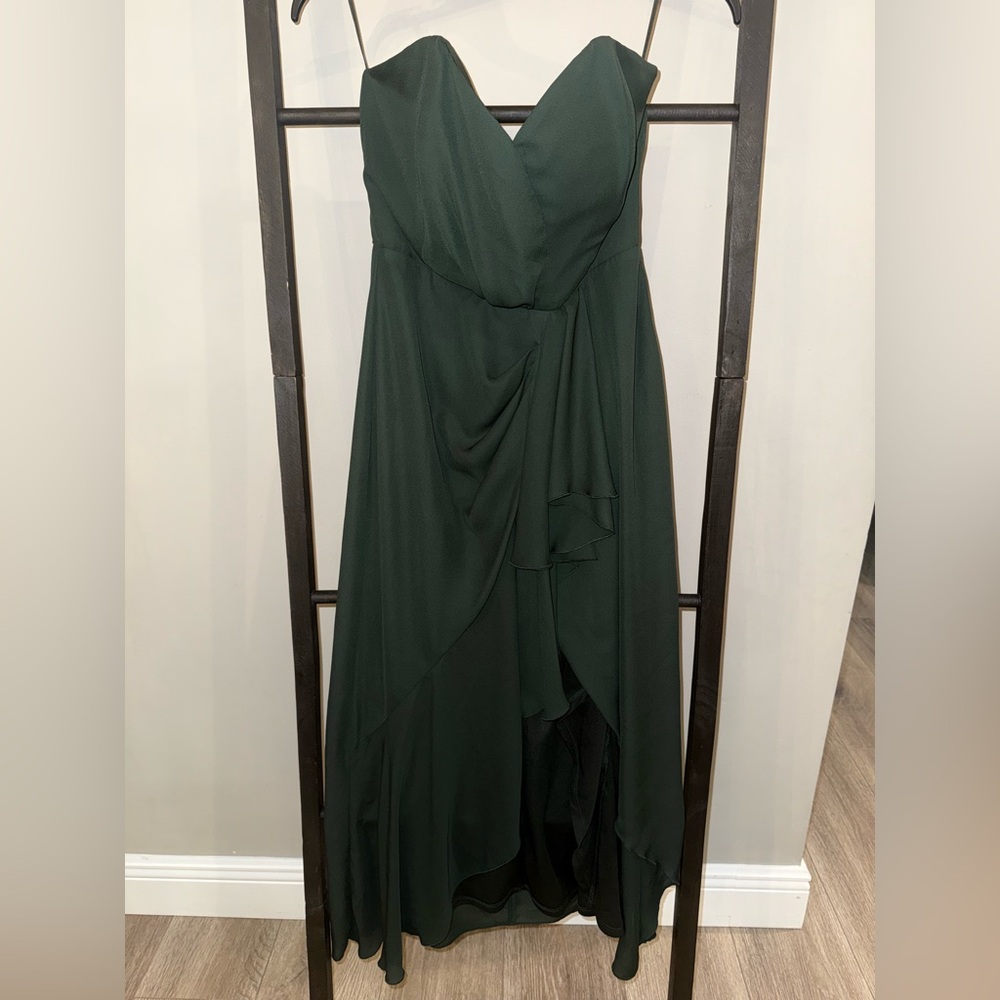 ASOS Elegant Forest Green midi dress
